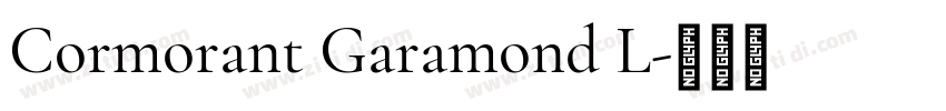 Cormorant Garamond L字体转换